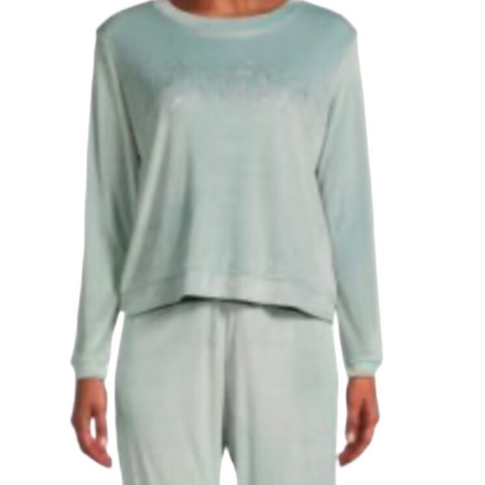 Juicy Couture Bling Embellished 2-pc Joggers & Sweatshirt Sleepwear Set - Picture 2 of 12